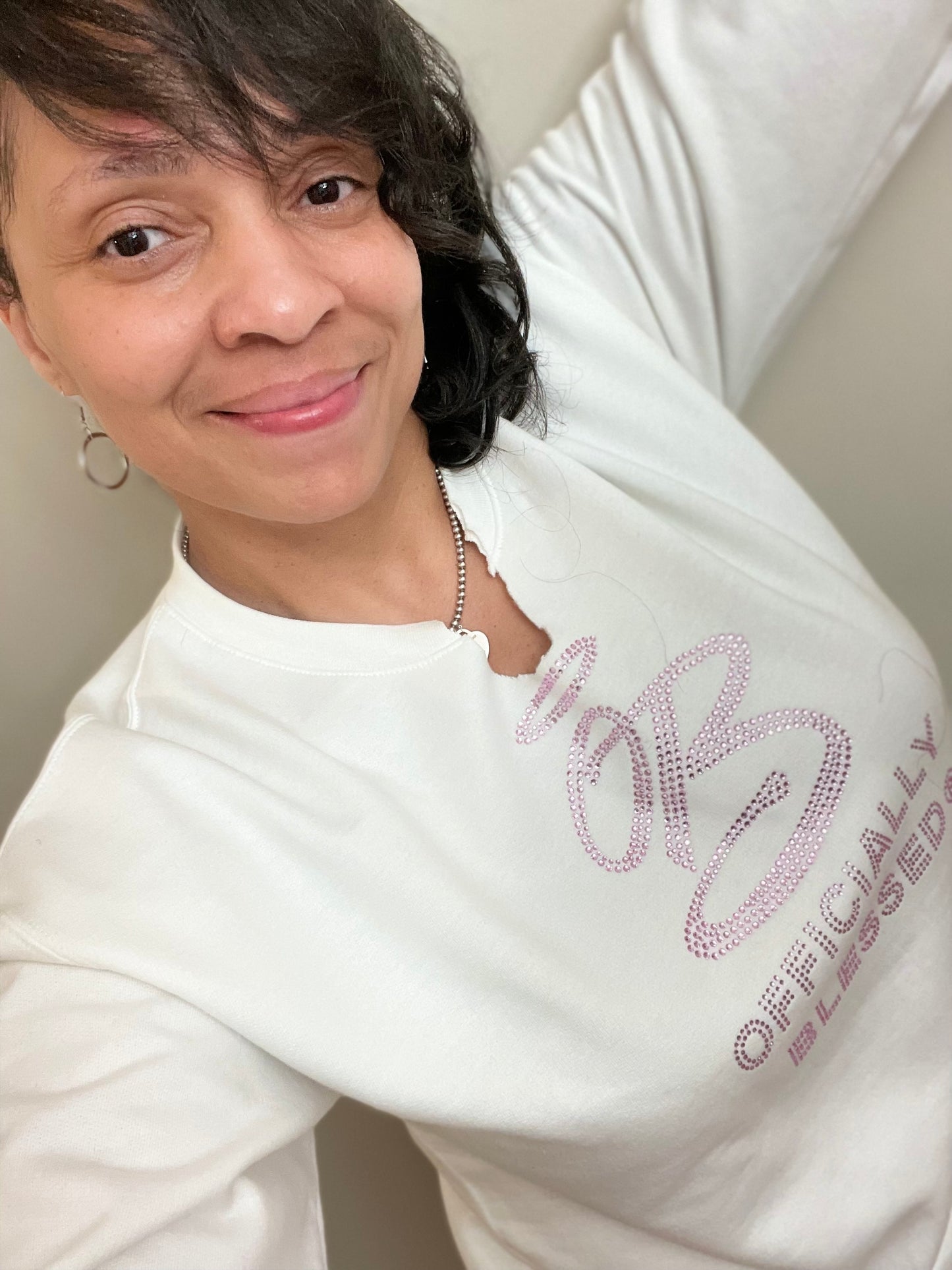 Pink OB Rhinestone Sweatshirt